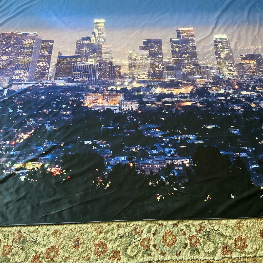 LA Skyline Tapestry